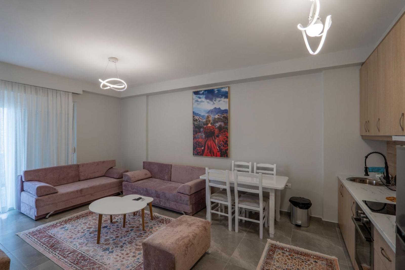 Esel Apartments Sarande Bagian luar foto